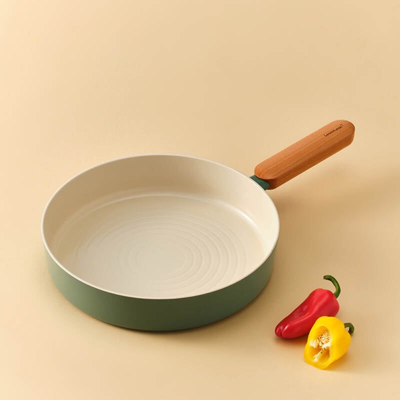 Chảo chống d&iacute;nh LocknLock Suit Sage IH phủ sứ ceramic d&ugrave;ng được bếp từ, bếp gas, bếp hồng ngoại v&agrave; bếp điện image number null